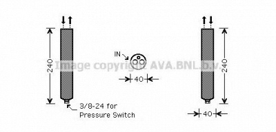 AVA QUALITY COOLING dnd267 -  Осушитель, кондиционер